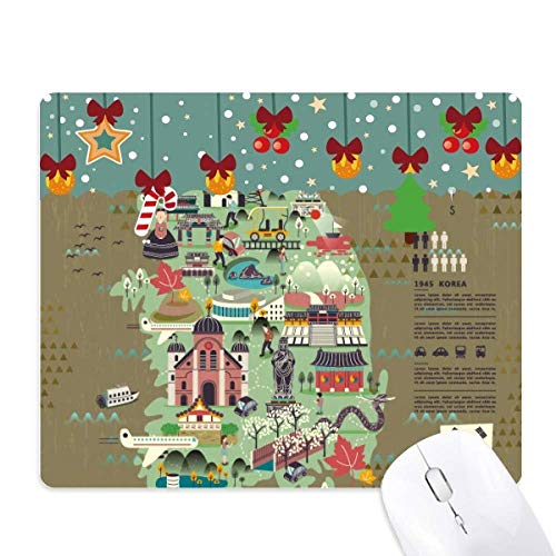 Tapis de souris de jeu bureau caoutchouc Corée du Sud motifs Noël