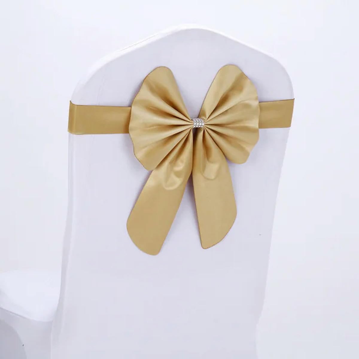 Amazon.com: Sxzqjybb Satin Bow sash for Chairs, Wedding ...
