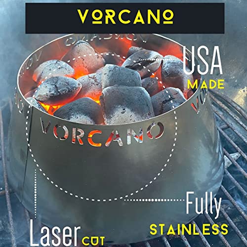 Accesorio Vorcano BBQ de acero inoxidable para parrillas miniatura 2
