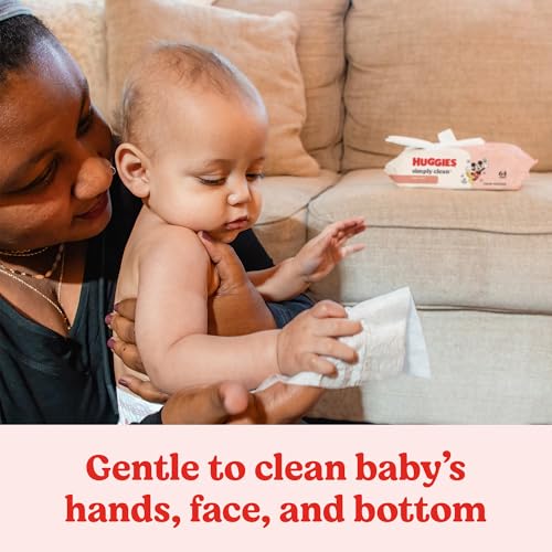Image of Huggies Simply Clean Baby Wipes, Fresh Scent Wipes, 64 Count (Pack of 8)