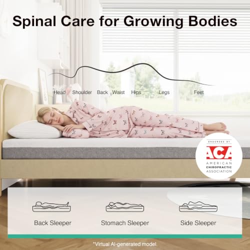 Image of Novilla Bliss Mattress Twin, 6-Inch Gel Twin Size Memory Foam Mattress
