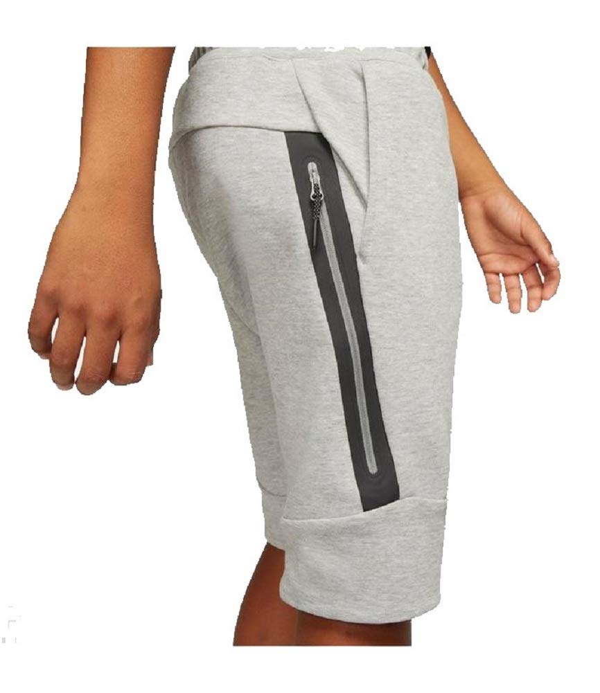 Nike Big Boys Sportswear Tech Fleece Shorts Grey/Black