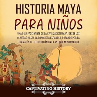 Diseño de la portada del título Historia maya para ni&ntilde;os