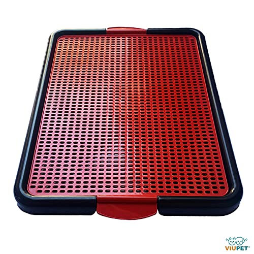 Sanitário Canino Xixi Dog Banheiro Pet Tapete Higiênico Cães Premium (Vermelho)