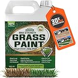 PetraTools Grass Paint Max Strength, Green Grass Lawn Spray & Dog Spot Repair, Lawn Paint, Spray on Grass, Green Lawn Spray, Grass Paint for Lawn, Lawn Spray Paint, Green Dye for Lawn (1 Gal)