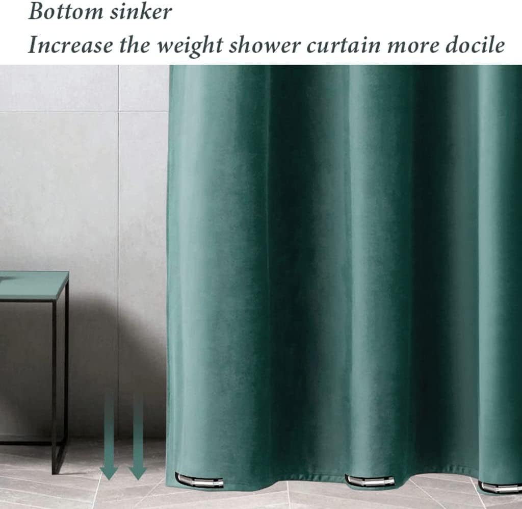 Best Shower Curtain Shower Curtain Waterproof Polyester Fabric Bath Shower Curtains No Hooks Tub Curtains Machine Washable Shower Curtain Liner Bath Decor (D 180x180cm)