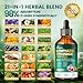 21-in-1 Lymphatic Drainage Drops for Liposomal, 6000mg Immune & Lymph System Support Supplement for Women & Men with Echinacea, Dandelion, Burdock, Bromelain, Calendula, Turmeric & More, 2 FL OZ