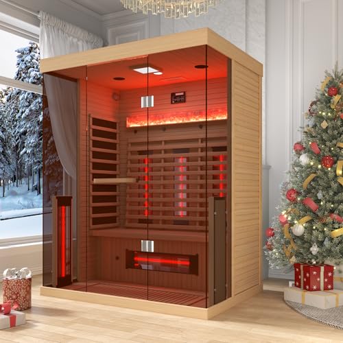 SWHSE Full Spectrum Infrared Sauna, 2-3 Person Home...