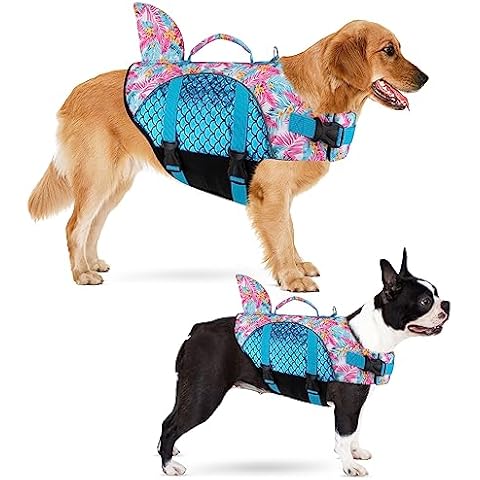 Eyein Shark Dog Life Jacket for Water Activities Cover