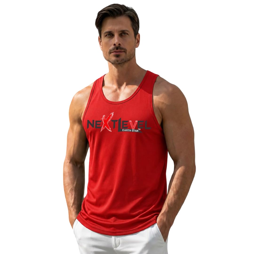 earth star Men's Cotton Tank Top, Sleeveless Gym Vest | Vest for Man Graphic Logo Print Design for Workout | Sports Sleeveless | Sando | Men Vest-picture-25