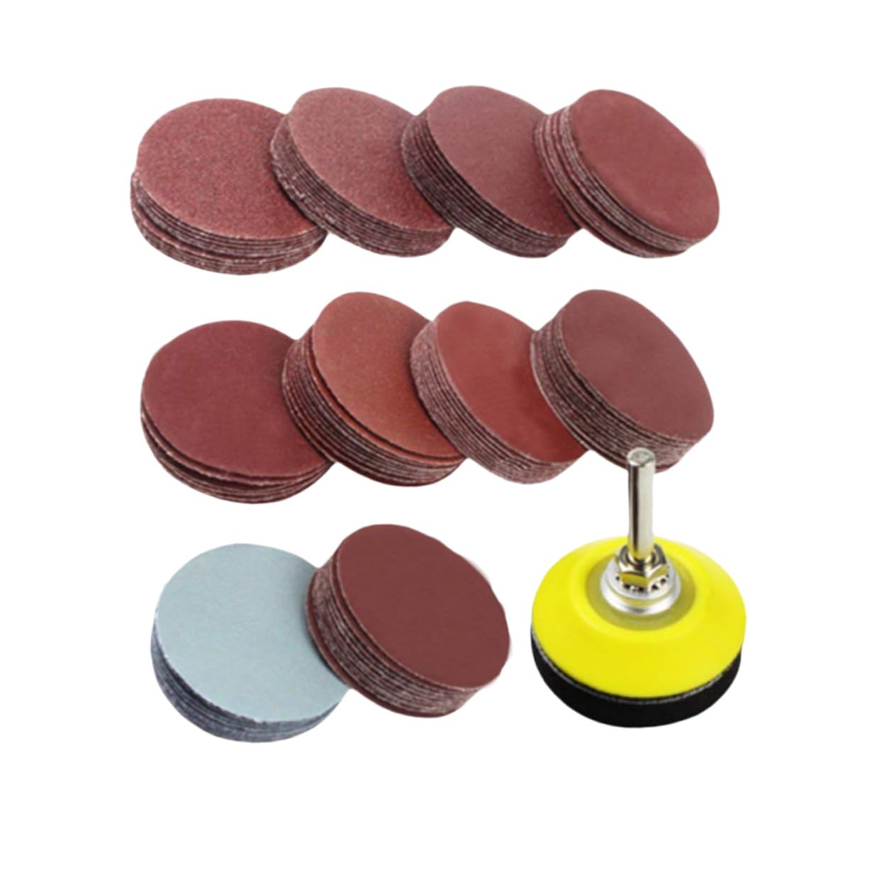 Healvian 300pezzi Dischi Abrasivi Platorello Da Kit Completo Di Vetrata Per Utensili Rotanti Per Levigatura