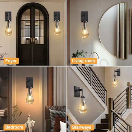 Ringrain Wall Sconces Modern Raindrop Wall Lights Set Of 2 thumb #7