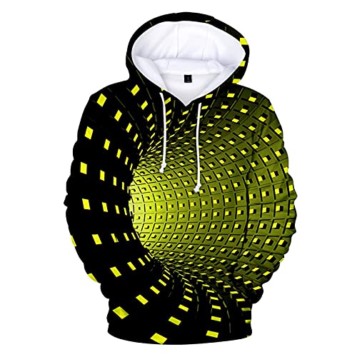WENKOMG1 Hoodie for Men,3D Printed Novelty Sweatshirt Winter Fall Pullover Athletic Sportswear Long Sleeve Outerwear