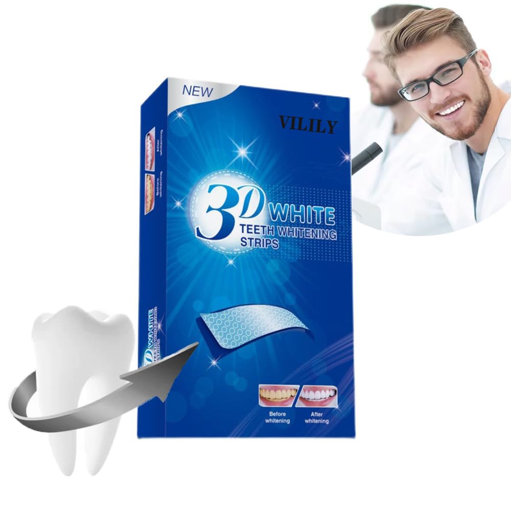 14 Pairs 3D White Teeth Strip Dental Whitening Kit 100% Genuine Branded For Express Fast Result Treatments Professional Whitener Enamel And Stains Removal Unisex Clear 52grams