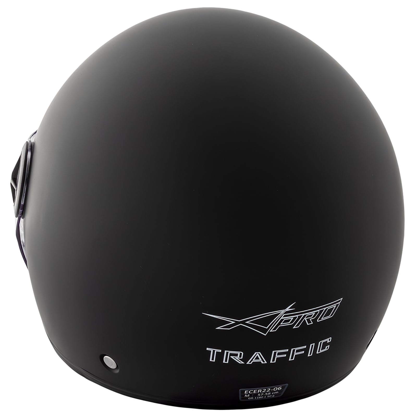 A-pro Casque Moto Scooter Jet Double Visiere pare-soleil ECE 22 Noir Mat L
