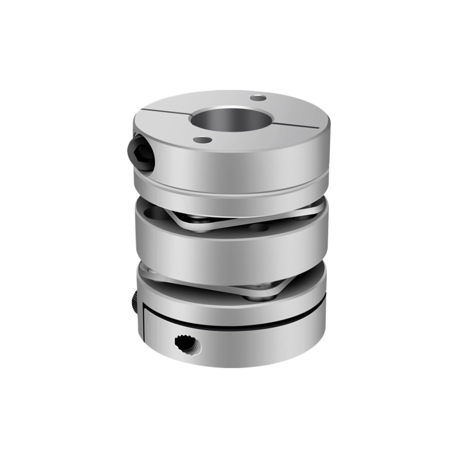 Accoppiamento a membrana Giunto elastico a doppia membrana in lega di alluminio D68L74 D68mm L74mm encoder servomotore passo-passo a vite a sfere