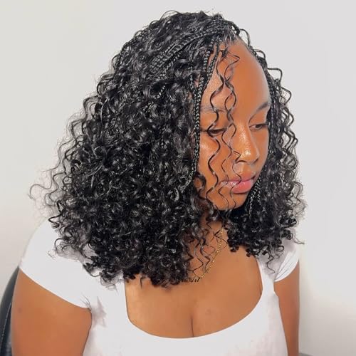 9 Packs Goddess Box Braids Crochet Hair 10 Inch Pre