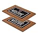 Produktbild Carpido Fußmatte Kokos Welcome Herz schwarz  Türmatte 40x60 cm 2er Set  antibakterielle Eingangsmatte  Kokosmatte natürliches Material  100% Kokos