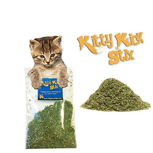 Kitty Kick Stix Premium Catnip Bulk Leaf & Flower (8OZ) - 100% Natural