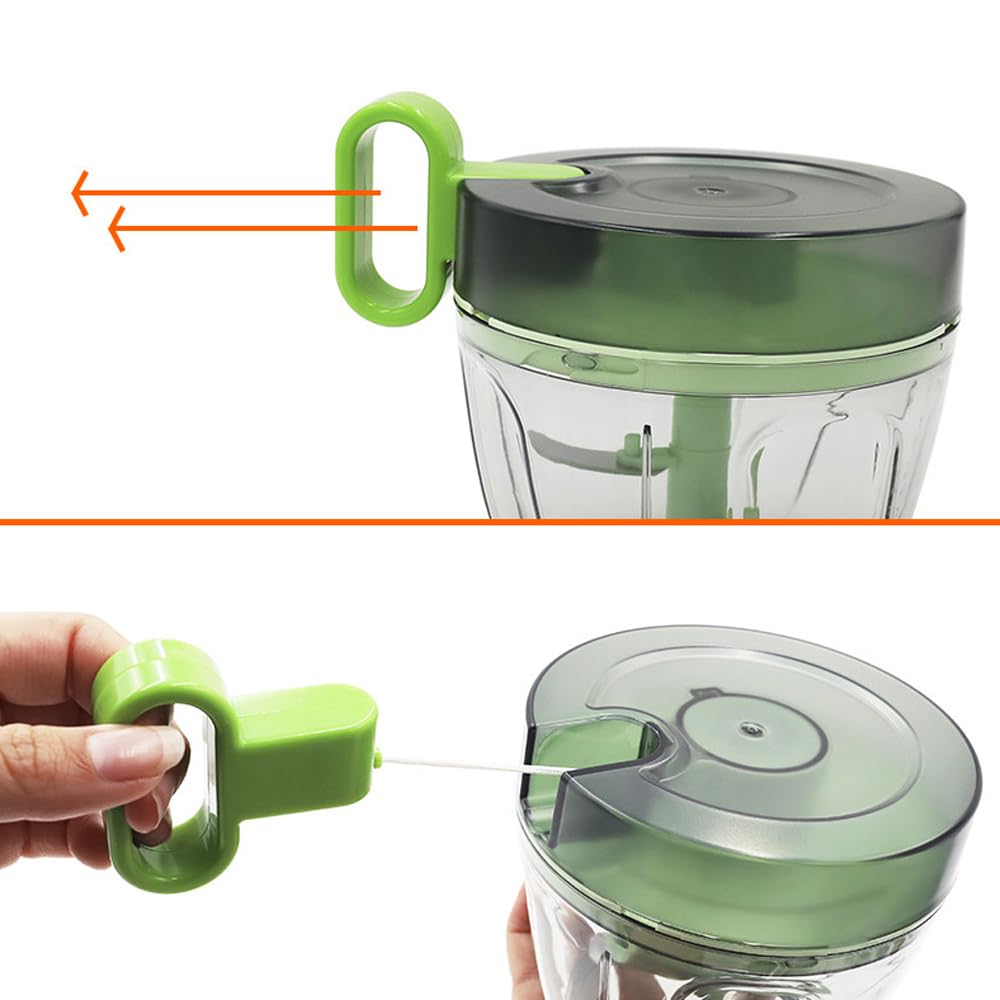 Lame Acier Inoxydable Hachoir Manuel Leifheit - Lame Inox - Pour Oignons, Herbes, Noix - Facile à Nettoyer Ustensile Cuisine Pratique