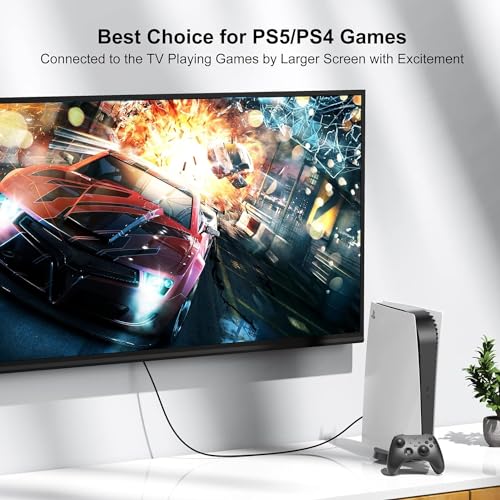 Image of 4K HDMI Cable 3FT 2-Pack, High Speed HDMI to HDMI Cable 3 Feet HDMI 2.0 Cord Supports 4K@60Hz, 2K, 1080P, HDCP 2.2, HDR, 3D, ARC & Ethernet for HDTV, Laptop, Monitor, PS5, Xbox