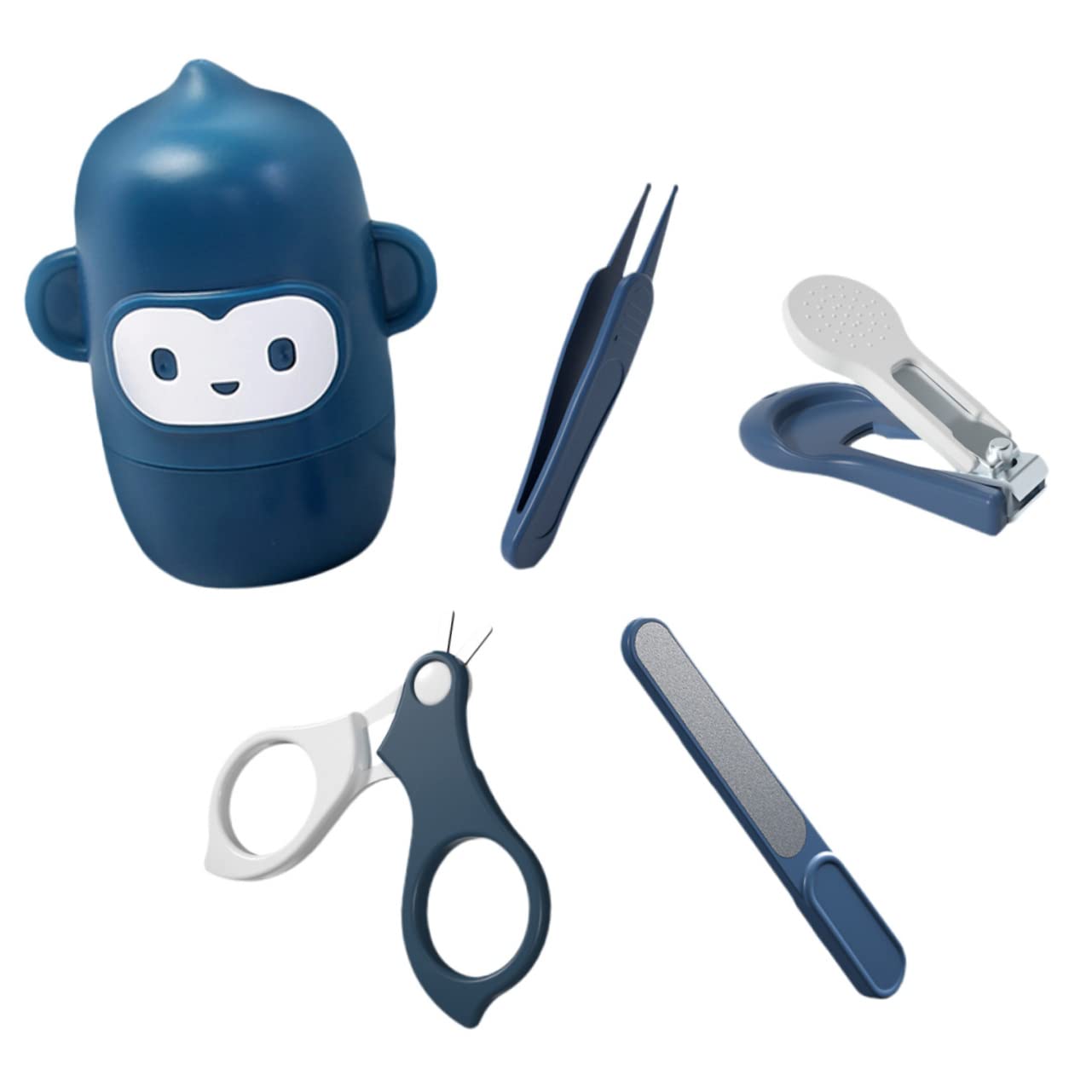 TOYANDONA 2juegos Cortauñas Para Bebés Kit De Tijeras Cortador Uñas Almacenamiento Estuche Para Recién Nacidos y Mamás