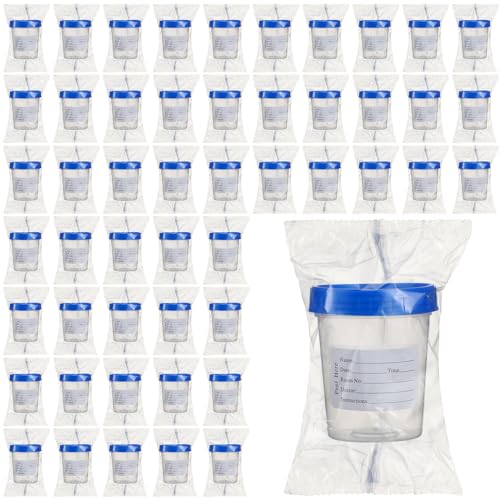 50-Pack 4 oz Individually Wrapped Specimen Cups