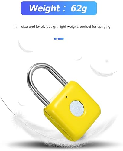 Miniatura 6 de Candado de huellas dactilares eLinkSmart Gym Locker Lock con aplicación de teléfono iOS, cerraduras de combinación sin llave de metal para escuela,