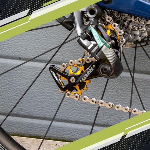 JRC Components Rodas de polia de cerâmica estreitas 12T - verde ácido