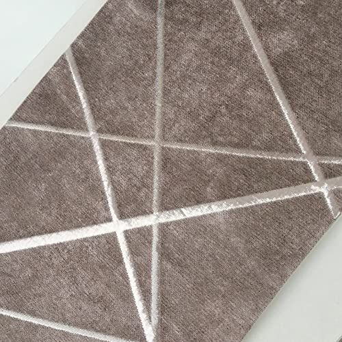 Chemin de table en velours anti-plis pour table basse de café - 6