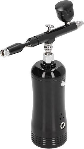 Miniatura 4 de Kit de aerógrafo mejorado con compresor de aire, pistola de aerógrafo inalámbrica portátil, juego de mano recargable, 17.4 psi, aerógrafo portátil