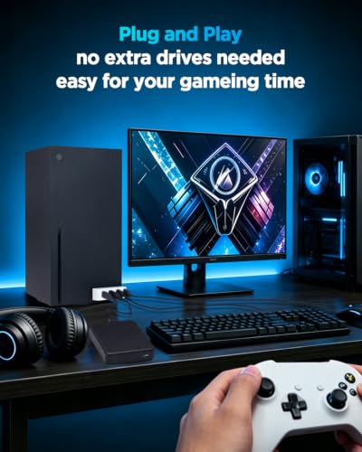 Image of JZW-Shop 4 Ports USB 3.0 Hub for Xbox Series S, 3 USB 3.0 and 1 Type C High Speed USB Hub Splitter Expansion Adapter Compatible with Xbox Series S Console