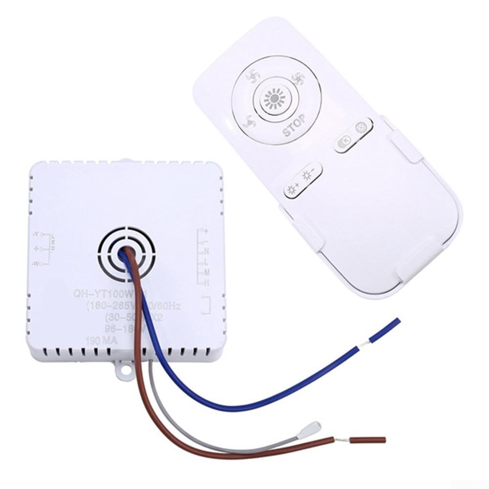 Ceiling Fan Lighting System with Wireless Remote Control and 100W Receiver for Modern Homes
