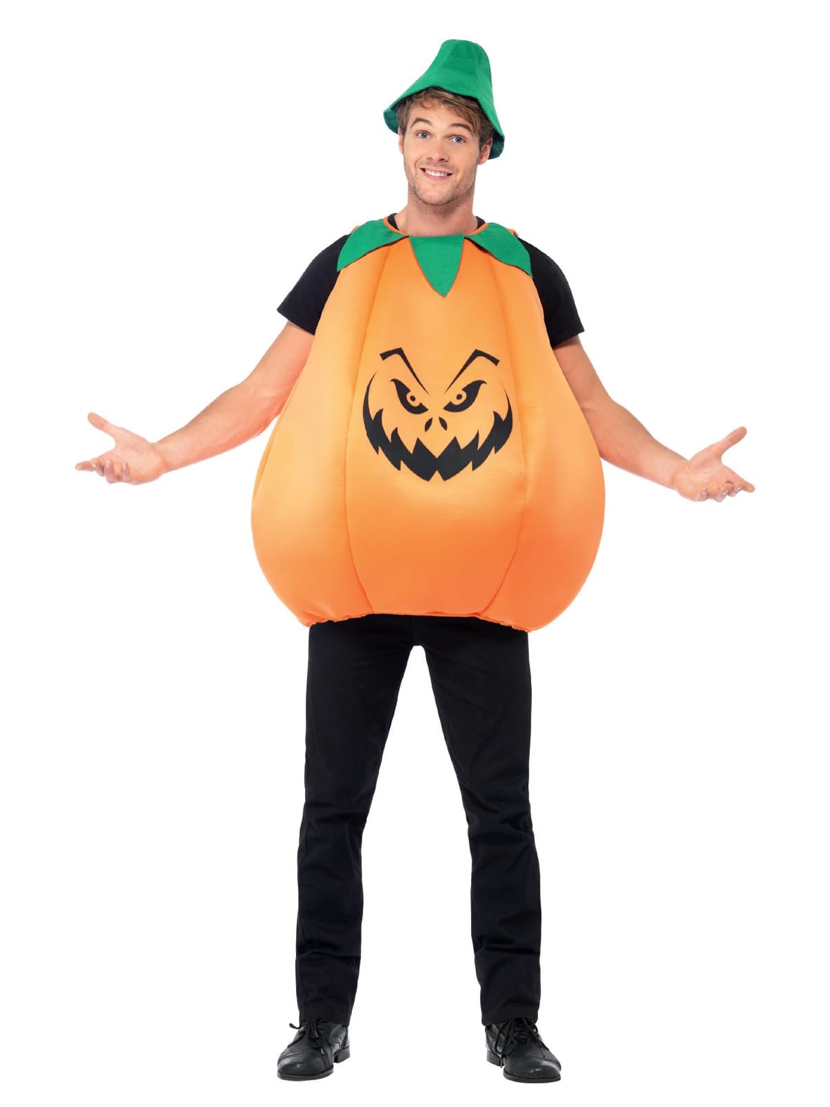Pumpkin Costume Orange & Green With Tabard & Hat