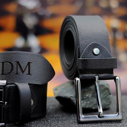 Personalized Leather Belt for Men – Custom Engraved Gift – Premium Genuine Leather Belt for Casual & Dress Wear3