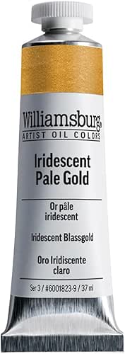 Williamsburg Artist Oil Colors by GOLDEN, Iridescent Pale Gold, 37