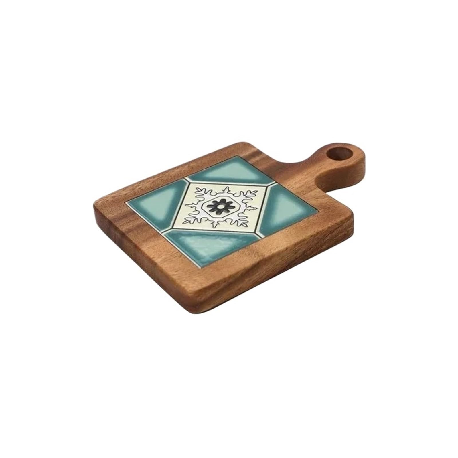 Coasters 4pcs Wood Tiles Pot Mat Anti-Scalding Plate Drink Coasters Wooden Trivet Frame For Hot Tea Pots And Pans Pad Holders(Color 01)