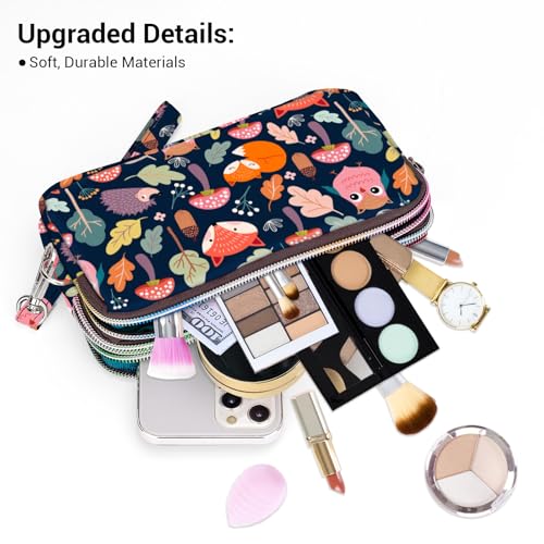 Image of BIAOTIE Large Capacity Wristlet Wallet - Women Printed Nylon Waterproof Handbag Clutch Purse