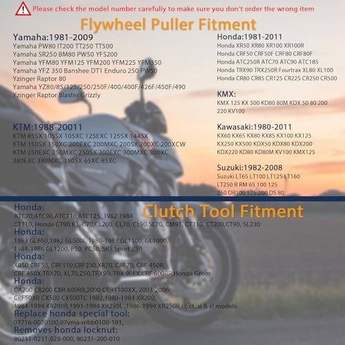 Image of Valchoose 24mm&27mm Flywheel Puller, 20mm&24mm Clutch Lock Nut Spanner Kit
