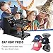 VEVOR Heat Press 6x3.75Inch Curved Element Hat Press Clamshell Design Heat Press for Hats Rigid Steel Frame No Stick Digital LCD Timer and Temperature Control (6x3.75Inch Clamshell Design)