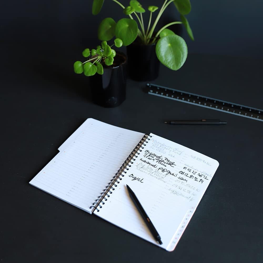 Rodia Ballpoint Pen Script 0.7mm Hexagonal Axis Aluminum Body Hairline Low Viscosity Oil-based Ink Orange RHODIA No.11 with Block Rodia cf9288jjset