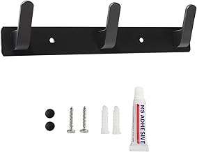 Sevenpers Wall Mounted Coat Rack with 3 Hooks for Entryway Bathroom Kitchen Two Installation Methods
