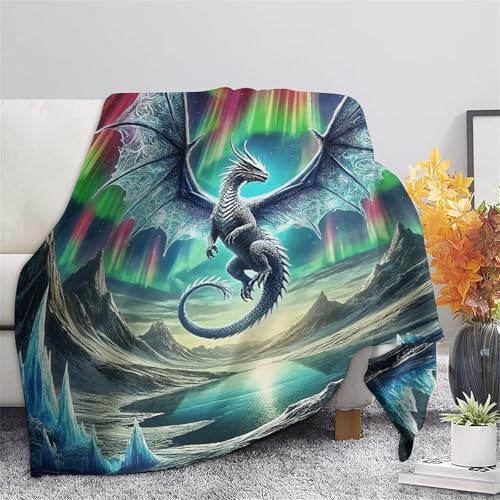 Couverture ptérosaure douce idée cadeau originale anniversaire
