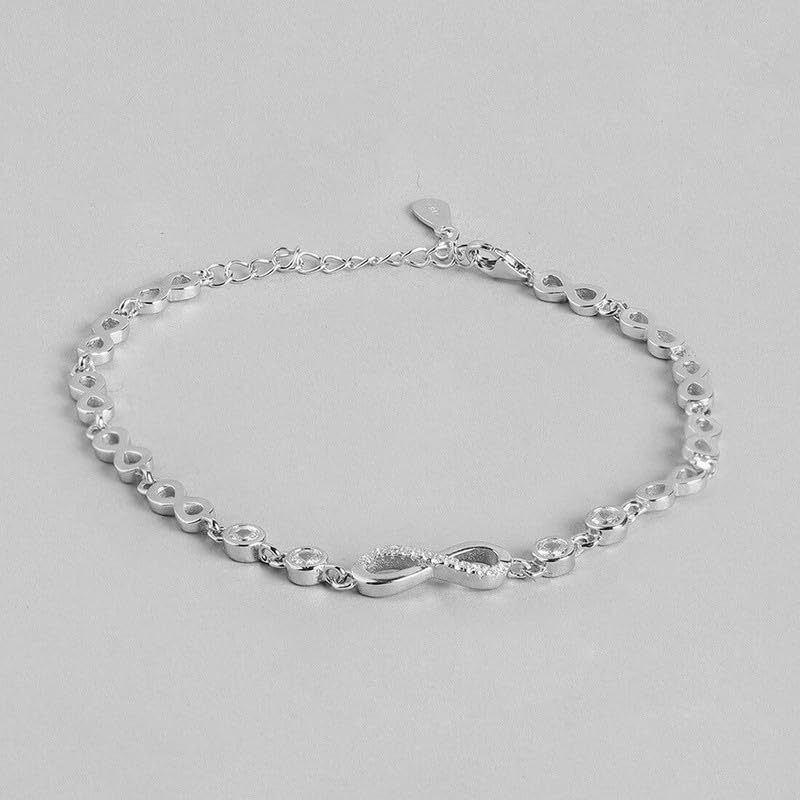 925 Sterling Floral Infinity CZ Combo Jewelry Set