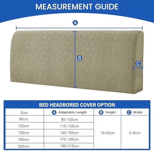 Ystyle Bettkopfteil Bezug, Weicher Staubdicht Headboard Cover, Abnehmbarer Strecken Kopfteil Bezug… – Ansicht 2