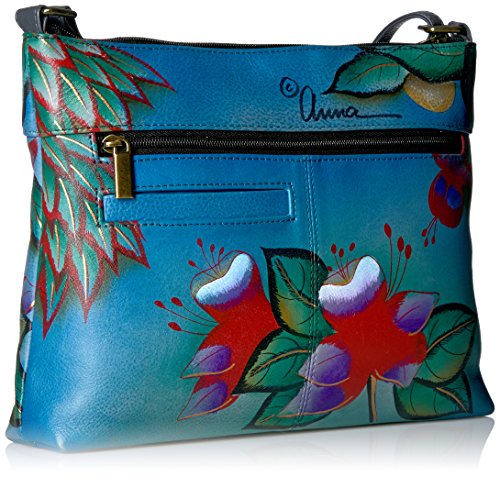 Image of Anna by Anuschka Women's Genuine Leather Medium Crossbody with External Zipper Pocket