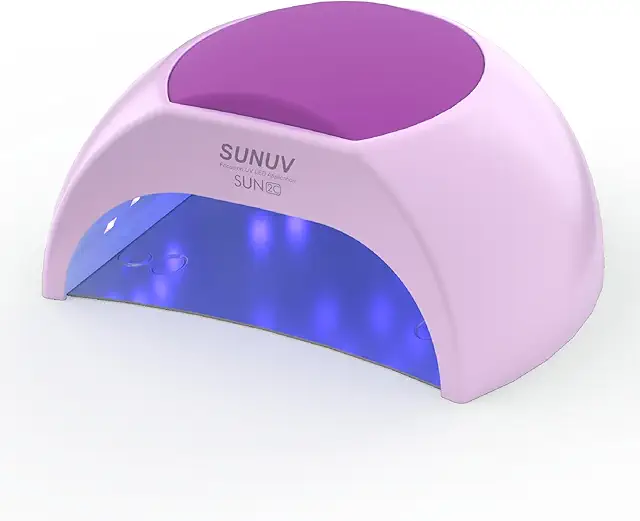 SUNUV SUN2C 48W UV LED Nail Lamp with 4 Timers - Fast Drying Gel Nail Dryer