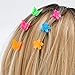 YISSION 200 Pcs Mini Hair Clips Flower Hair Clip Butterfly Hair Clips Small Claw Clips for Hair 90s Hair Accessories for Girls Women School Party Gifts Assorted Color