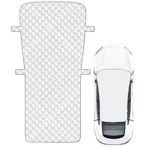 Generico Cubrecoche para invierno | Protector de techo antiviento – Cubierta para la carrocería del coche – Para uso diario en clima frío para garaje, escuela, viajes, vacaciones y actividades al aire