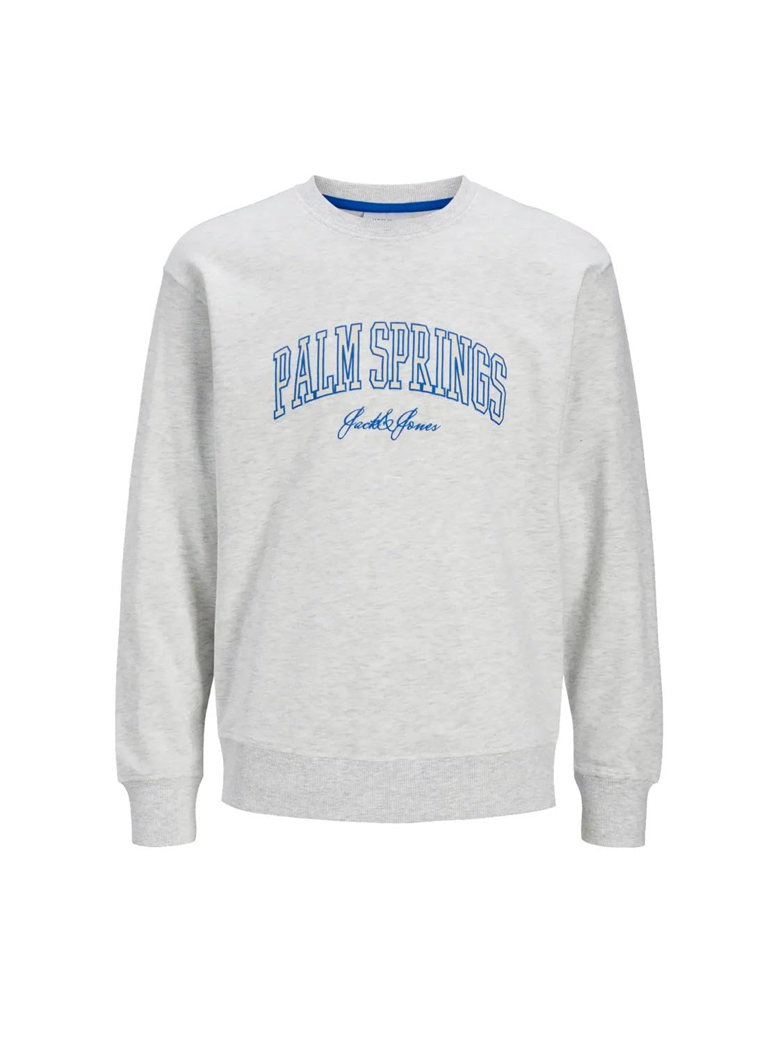 JACK & JONES Male Sweatshirt Einfarbig Sweatshirt, Farbe:Weiß, Größe:M